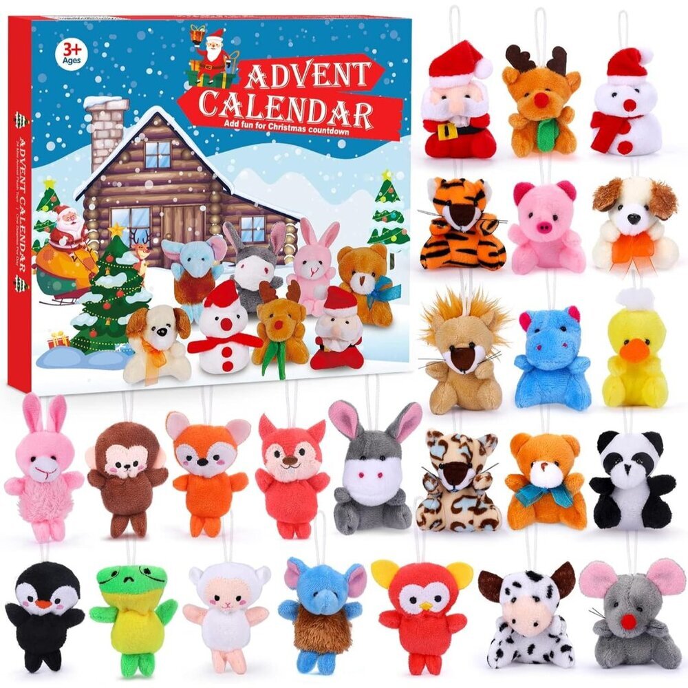Advent Calendar 2025 for Kids 24 Days Christmas Countdown Calendar with Mini Ani